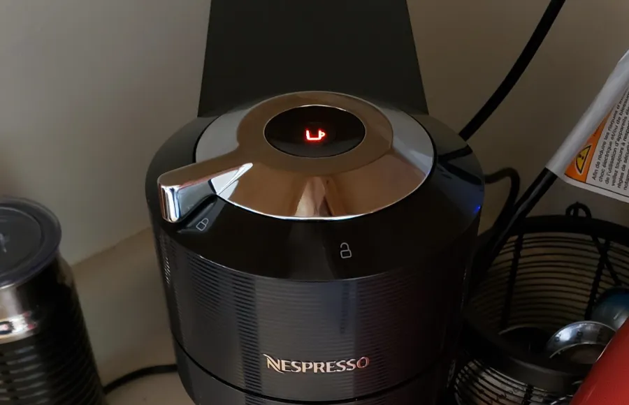 nespresso vertuo next light on but is not working with a factory reset