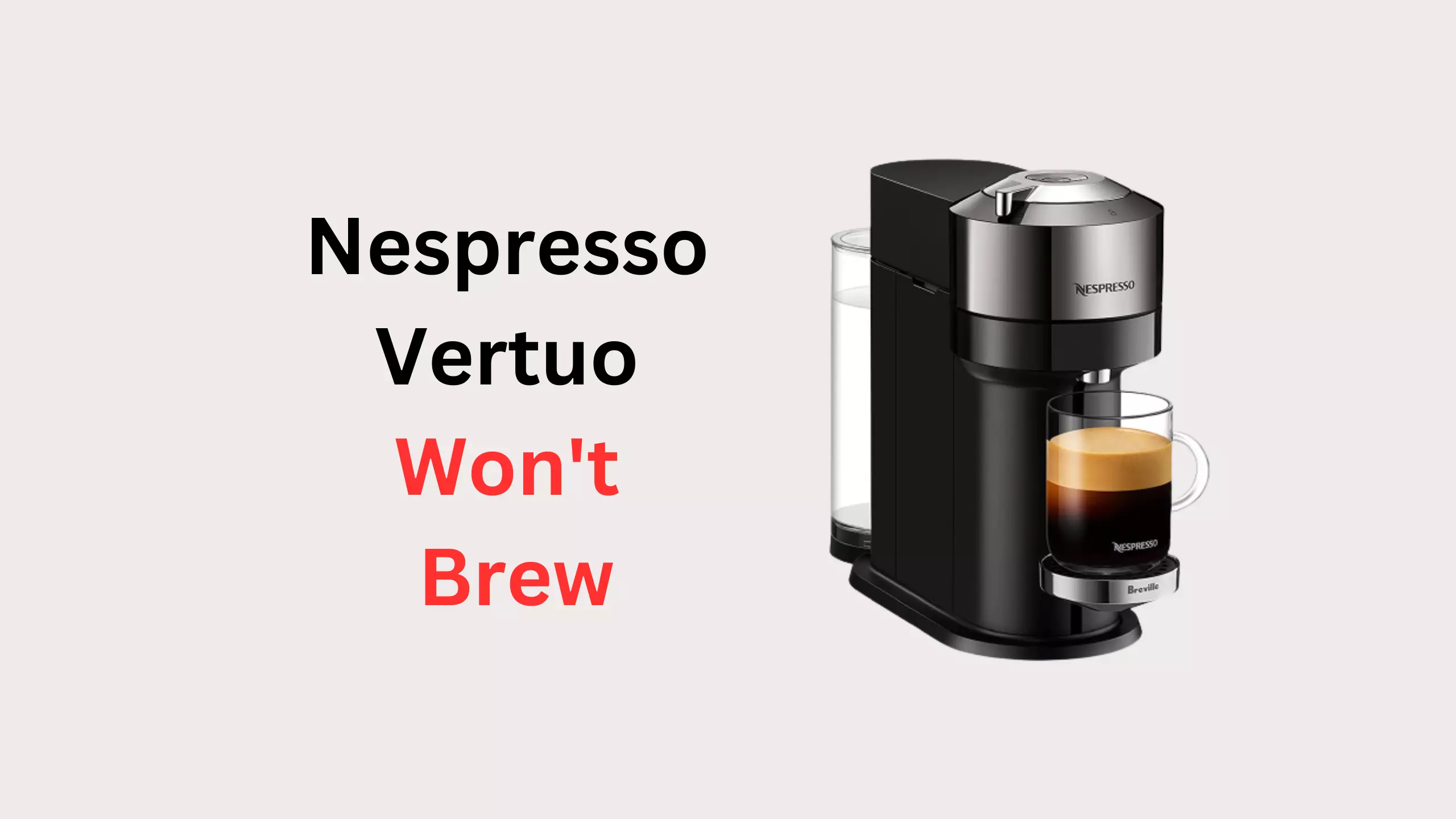 nespresso vertuo won't brew