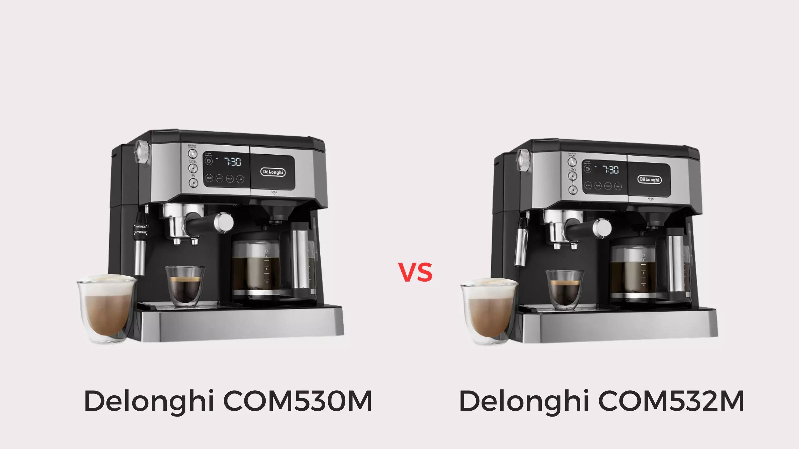 delonghi com530m vs com532m